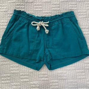 Roxy Teal Blue Beach Pants Shorts
